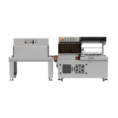 Термоусадочная линия DQL-5545A + SM-4525, автоматическая обрезка, запайка