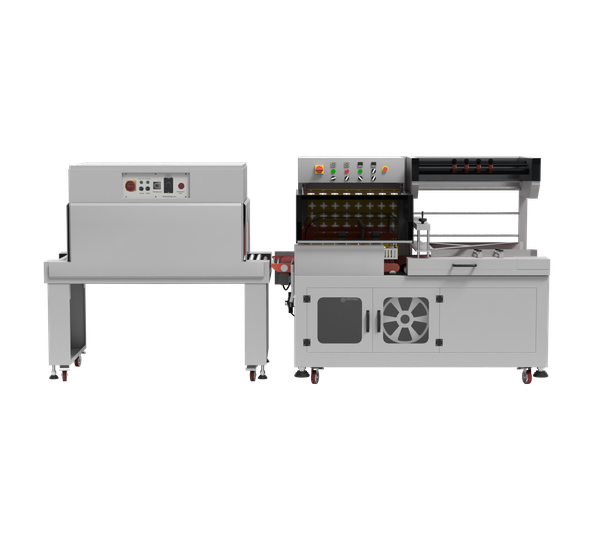 Термоусадочная линия DQL-5545A + SM-4525, автоматическая обрезка, запайка