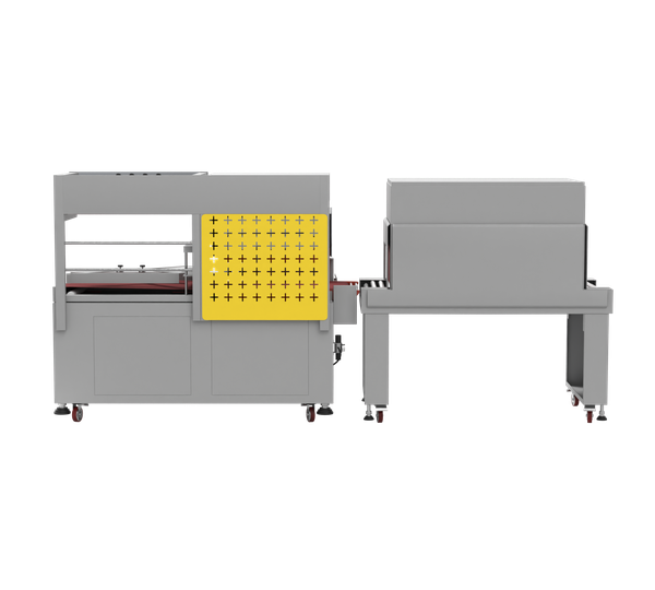 Термоусадочная линия DQL-5545A + SM-4525, автоматическая обрезка, запайка
