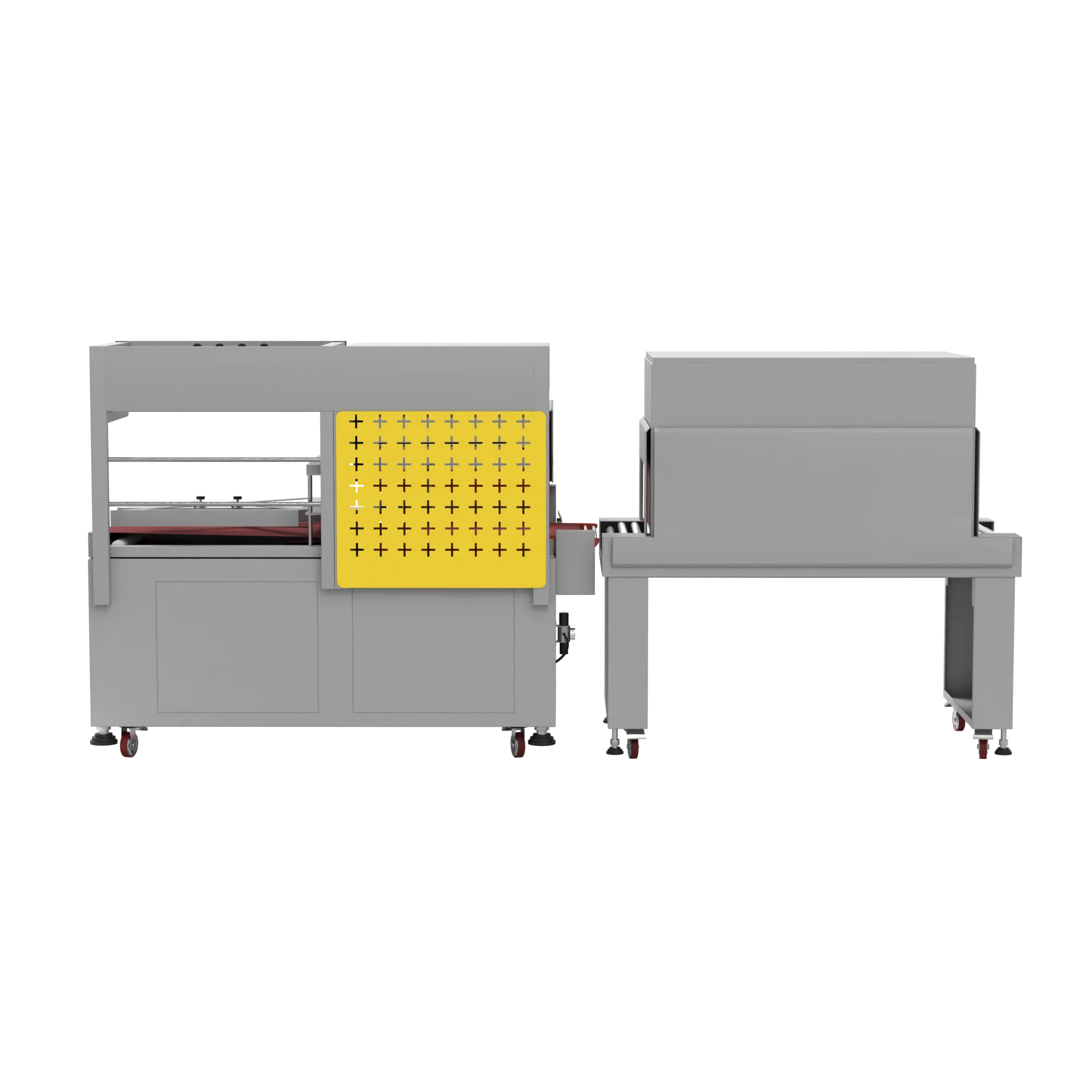 Термоусадочная линия DQL-5545A + SM-4525, автоматическая обрезка, запайка