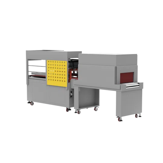 Термоусадочная линия DQL-5545A + SM-4525, автоматическая обрезка, запайка