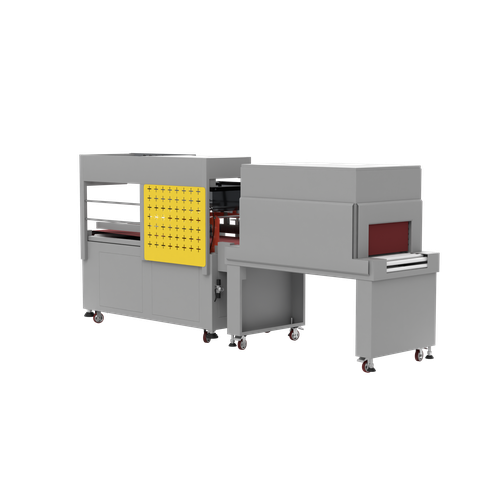 Термоусадочная линия DQL-5545A + SM-4525, автоматическая обрезка, запайка