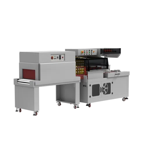 Термоусадочная линия DQL-5545A + SM-4525, автоматическая обрезка, запайка