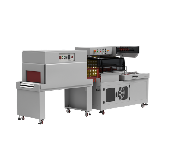 Термоусадочная линия DQL-5545A + SM-4525, автоматическая обрезка, запайка