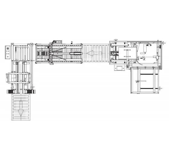 Автоматическая упаковочная линия FXJ-755H+FXJ-5050Z+DQKX-655