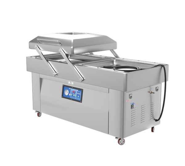 Вакуумный упаковщик DZQ-400/2SB GAS, двухкамерный с газонаполнением