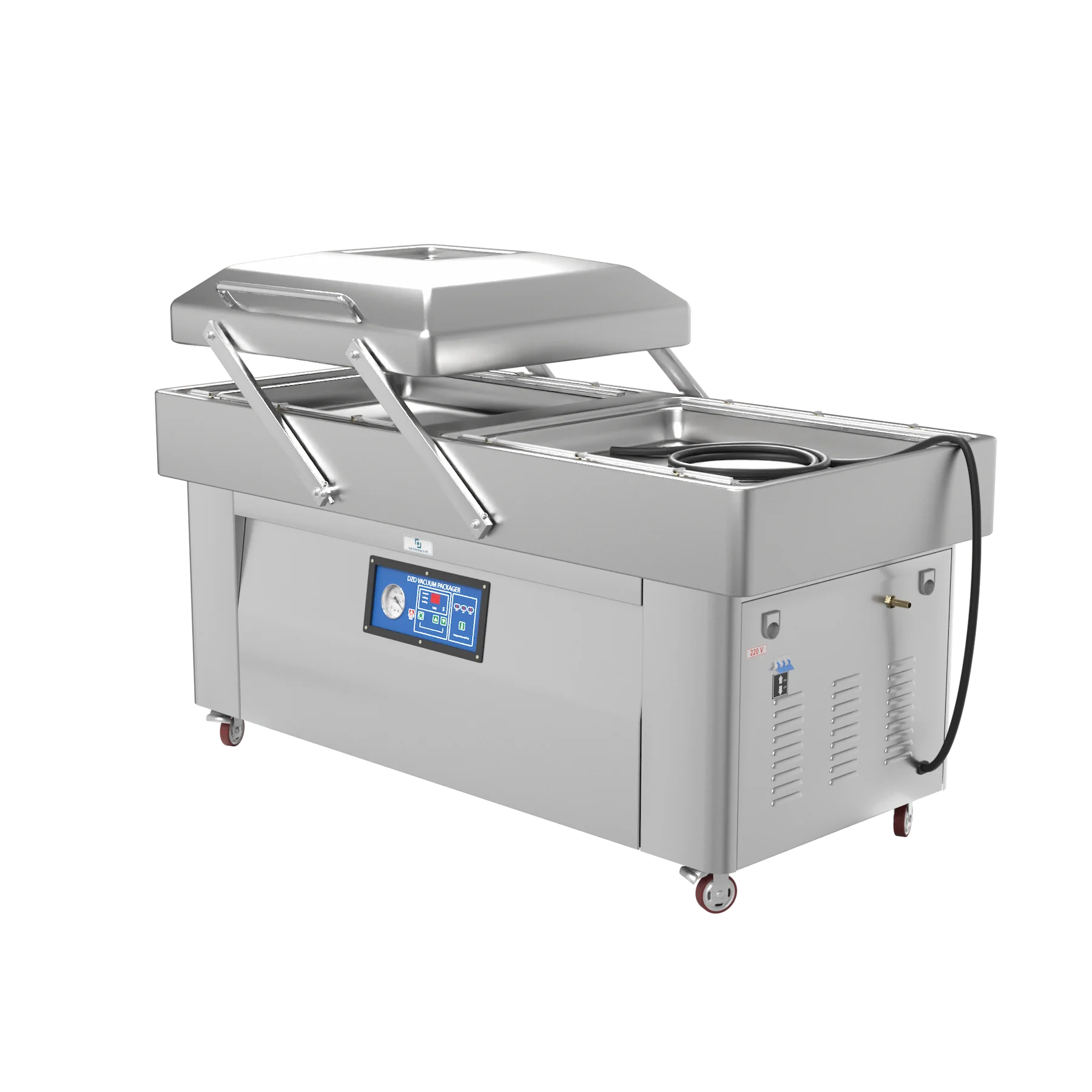 Вакуумный упаковщик DZQ-600/2SB GAS с газацией, двухкамерный