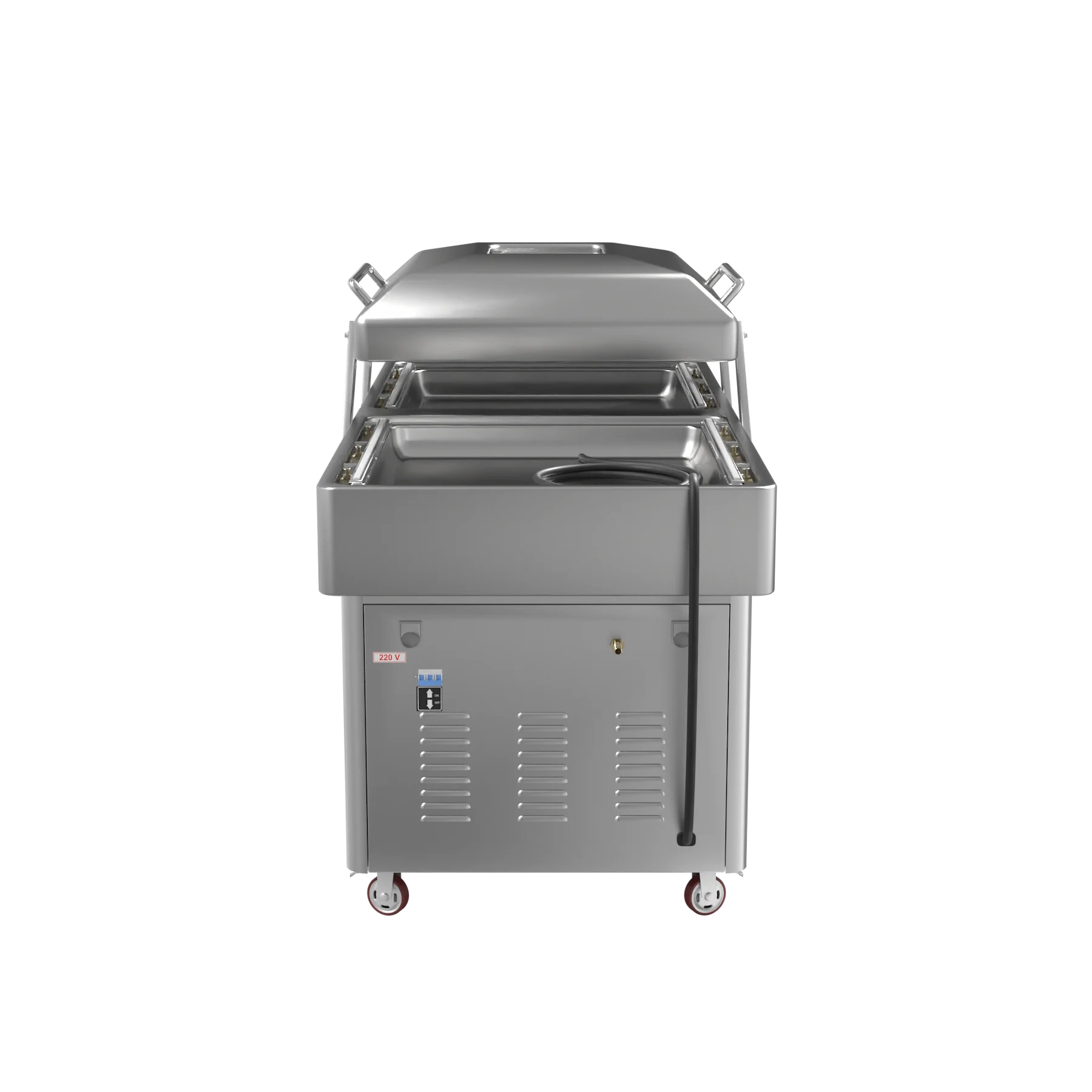 Вакуумный упаковщик DZQ-600/2SB GAS с газацией, двухкамерный