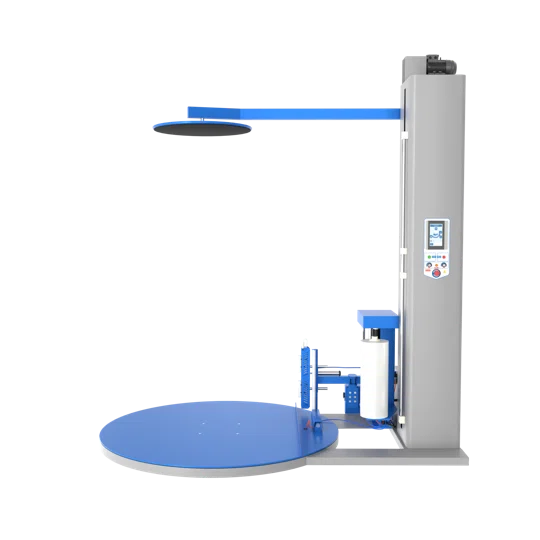 Паллетоупаковщик BPW-2400AC, прижимная плита, автоматическая обрезка