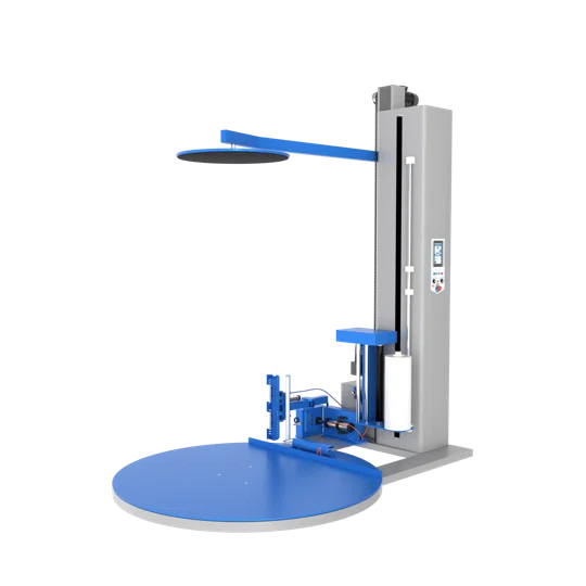 Паллетоупаковщик BPW-2000AC, прижимная плита, автоматическая обрезка