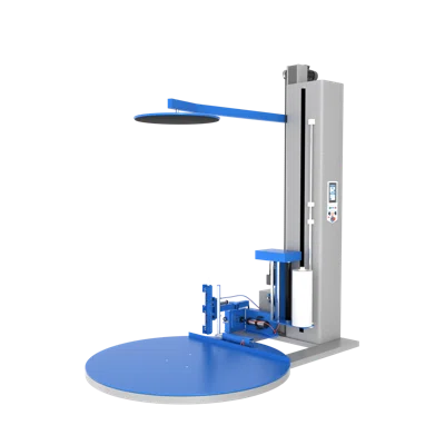 Паллетоупаковщик BPW-2400AC, прижимная плита, автоматическая обрезка