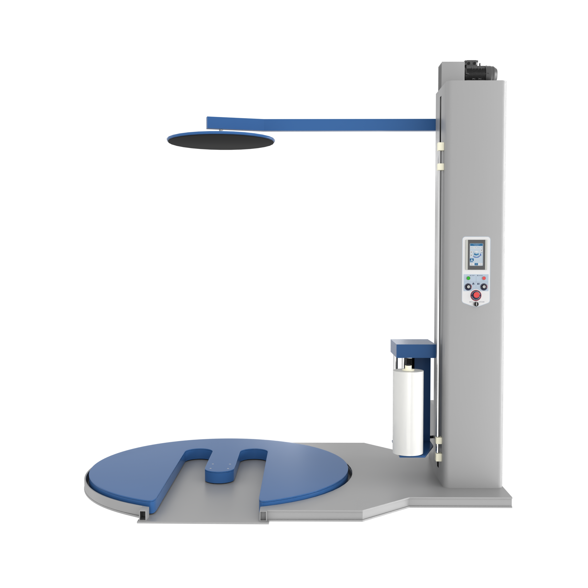 Паллетоупаковщик BPW-2000EC, прижим, Е-платформа
