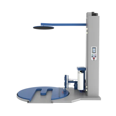 Паллетообмотчик автомат BPW-2400ЕАС, автообрезка, прижим, Е-образная платформа