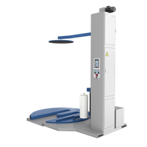 Паллетообмотчик автомат BPW-2400ЕАС, автообрезка, прижим, Е-образная платформа