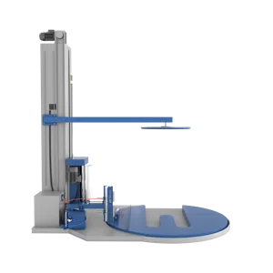 Паллетообмотчик автомат BPW-2400ЕАС, автообрезка, прижим, Е-образная платформа