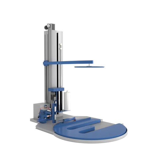 Паллетообмотчик автомат BPW-2400ЕАС, автообрезка, прижим, Е-образная платформа