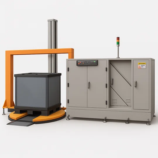 Паллетообмотчик со стреппинг-машиной LJ-DB700A+TP1650F-M