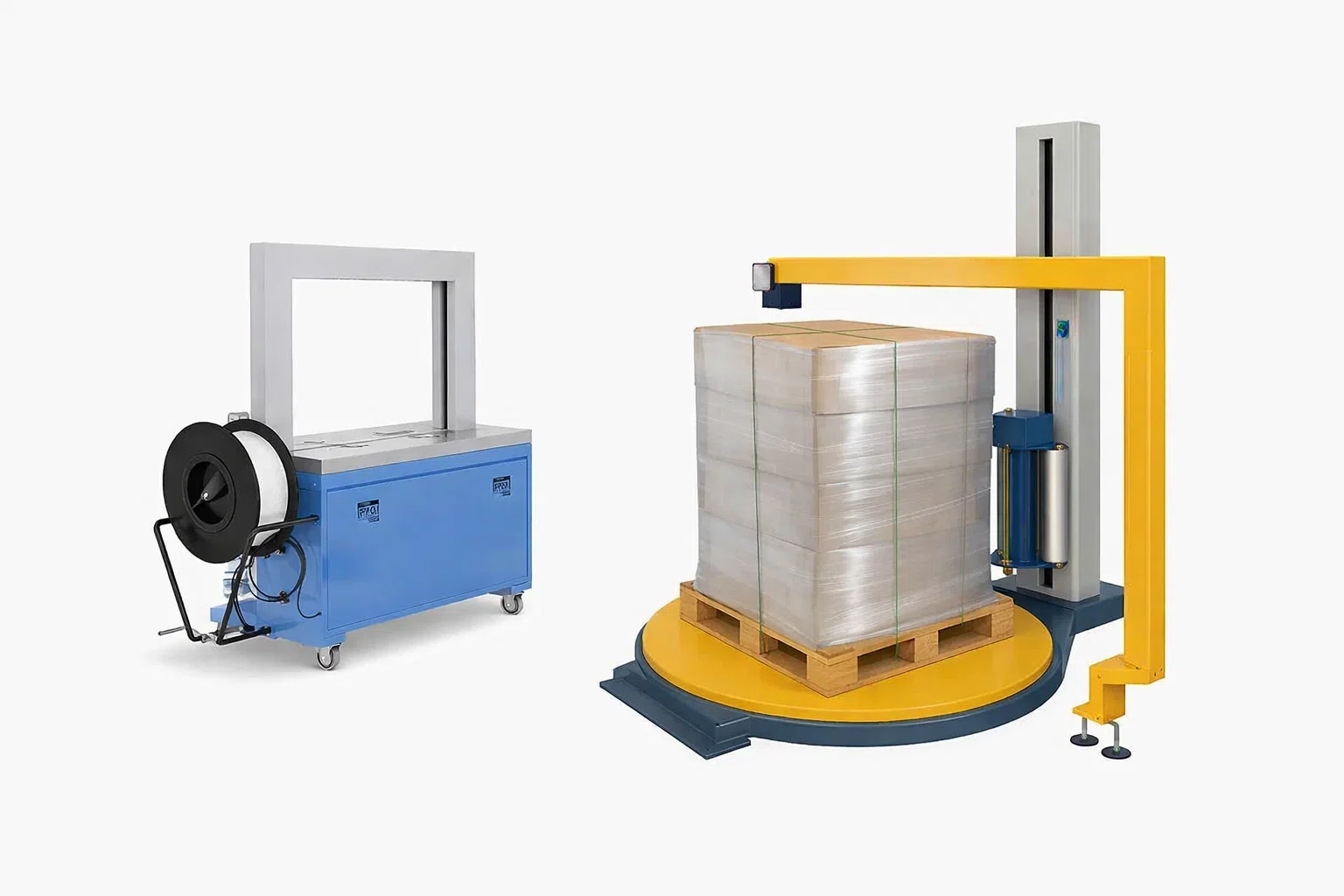 Принцип работы стреппинг-машины