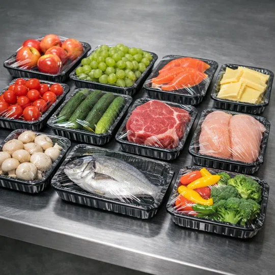 Упаковщик продуктов в стрейч пленку KL-80