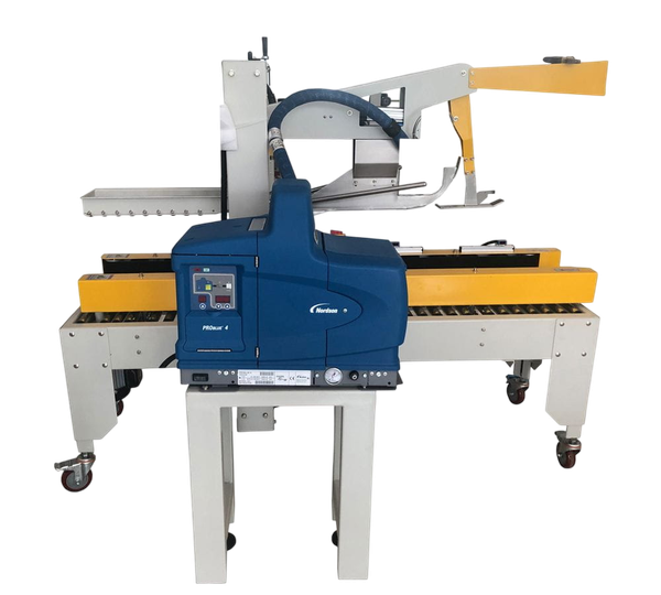 Заклейщик коробов горячим клеем FXJ-AT5050 с клеевой станцией Nordson