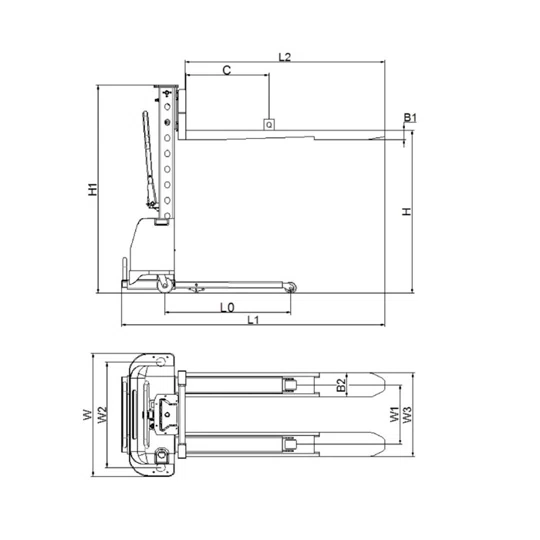 Штабелер самоподъемный с электроприводом CDD05Z