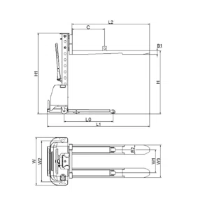 Штабелер самоподъемный с электроприводом CDD10Z